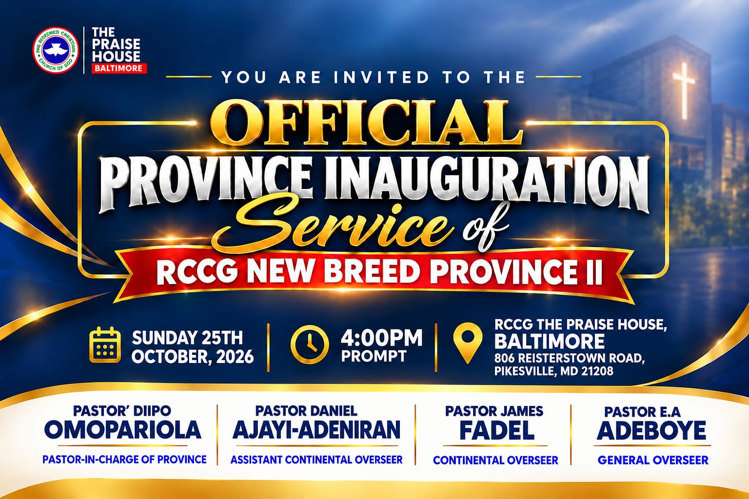 Provincial Inaugural Service